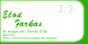 elod farkas business card