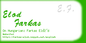 elod farkas business card